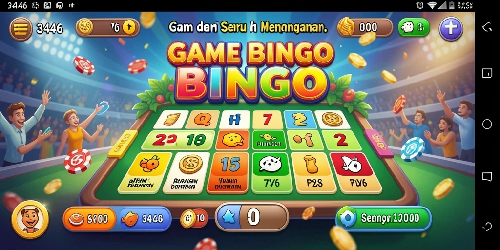 Tampilan gameplay Bingo yang seru dan interaktif.