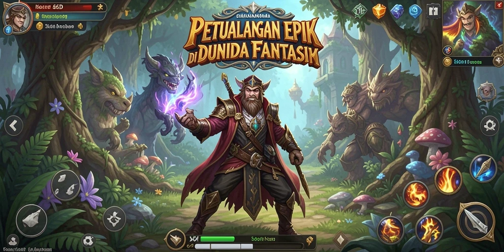 Screenshot menampilkan aksi pertarungan seru dalam 66D.
