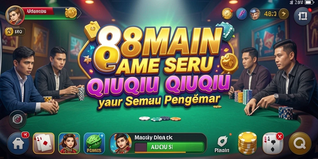Tampilan menarik gameplay seru QiuQiu di 88MAIN.