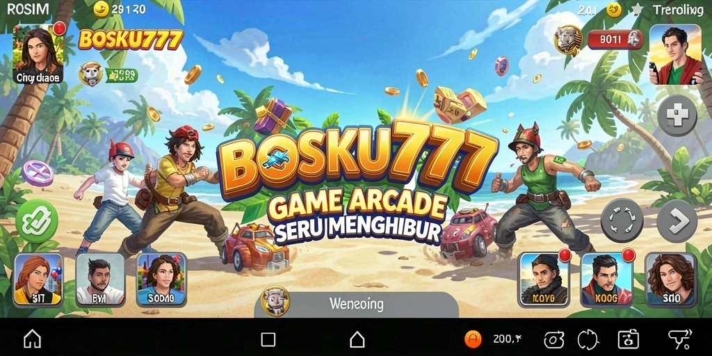 Tampilan gameplay menarik dari BOSKU777 yang penuh warna.