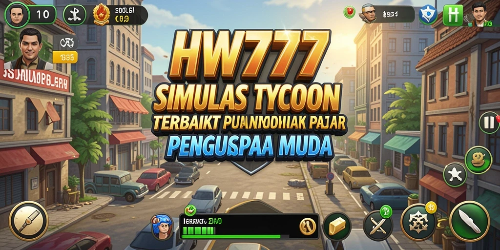 Tangkapan layar HW777 menampilkan dinamika gameplay Tycoon yang menarik.