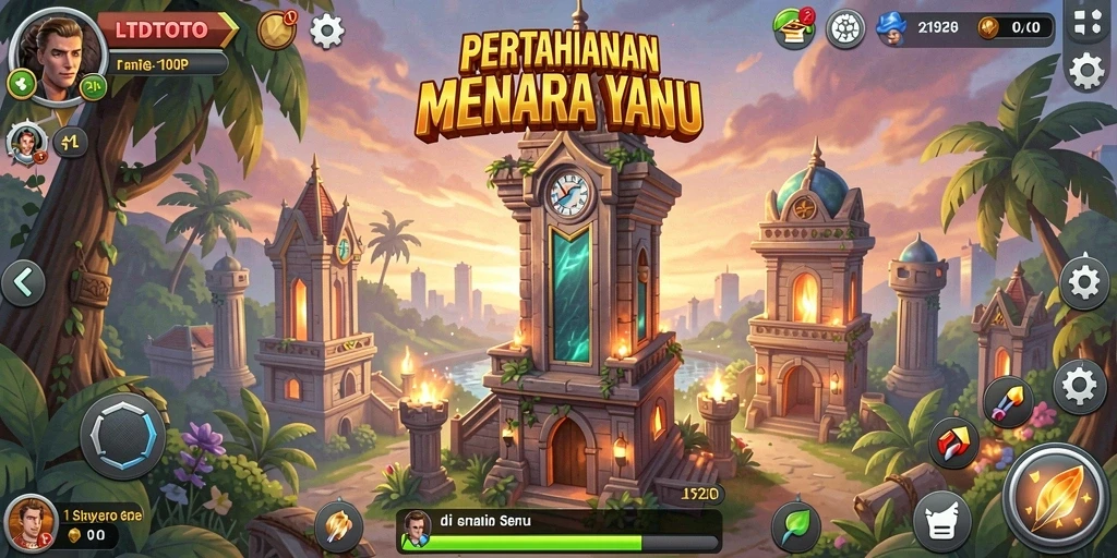 Tampilan gameplay LTDTOTO yang menarik dan penuh aksi Tower Defense.