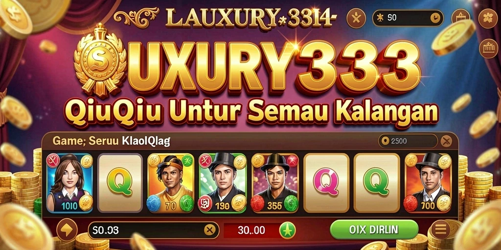 Tampilan gameplay QiuQiu yang mengasyikkan di LUXURY333.