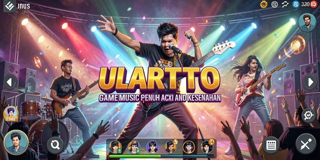Tampilan menarik saat gameplay ULARTOTO dengan irama musik yang mengasyikkan.