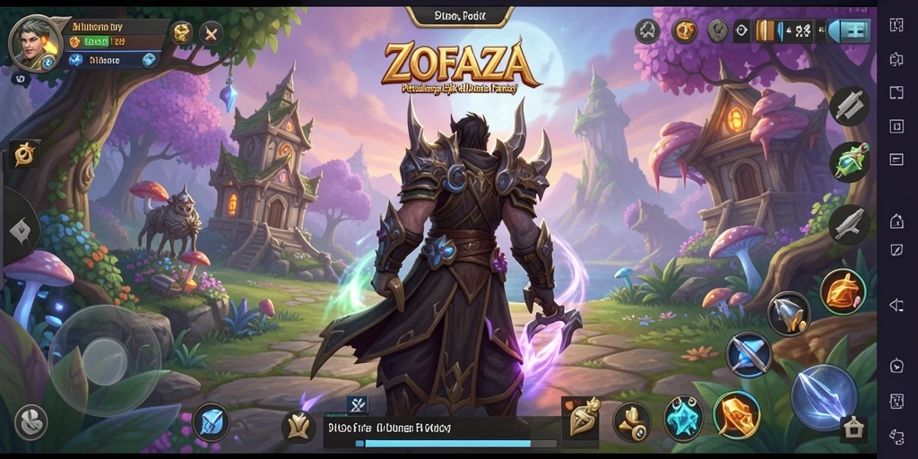 Tampilan gameplay ZOFAZA yang mendebarkan dan penuh aksi.